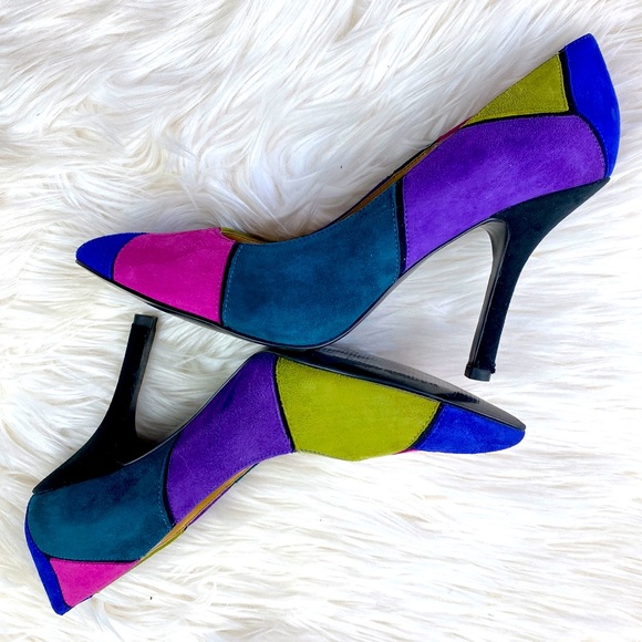 💜Color Block Heels💜 - Picture 2 of 6